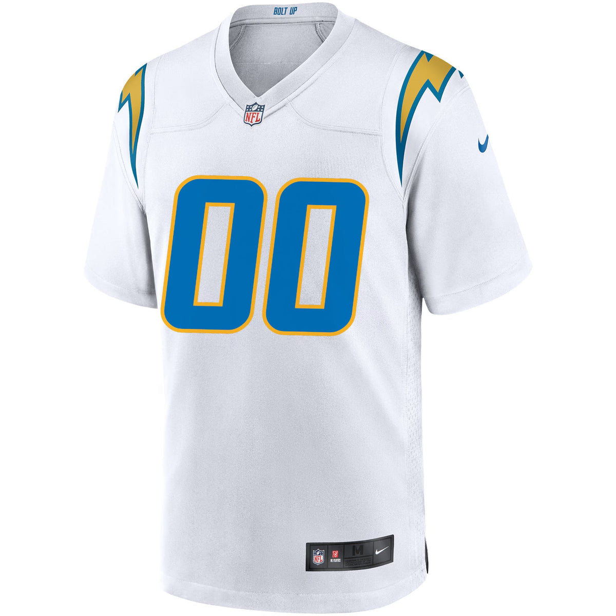 Los Angeles Chargers White Custom Game Jersey