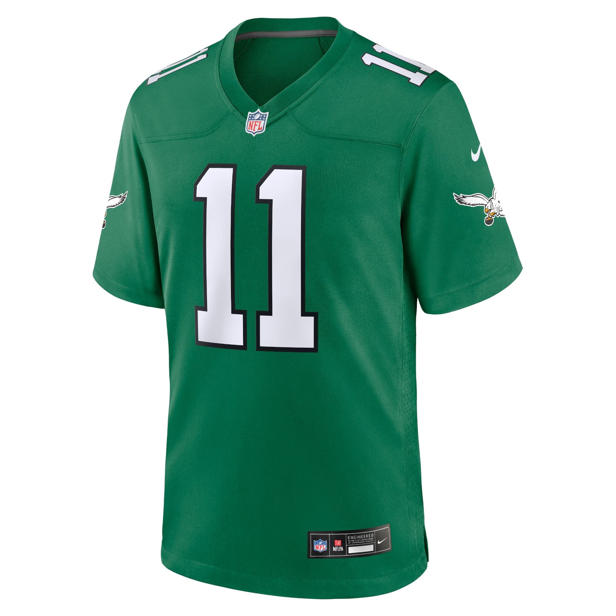 Philadelphia Eagles A.J. Brown Kelly Green Alternate Game Player Jersey