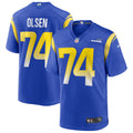 Los Angeles Rams Merlin Olsen Royal Game Retired Player Jersey