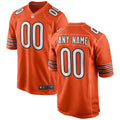 Chicago Bears Orange Alternate Custom Game Jersey