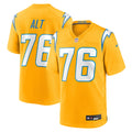 Los Angeles Chargers Joe Alt Gold Alternate Charger Power Game Player Jersey