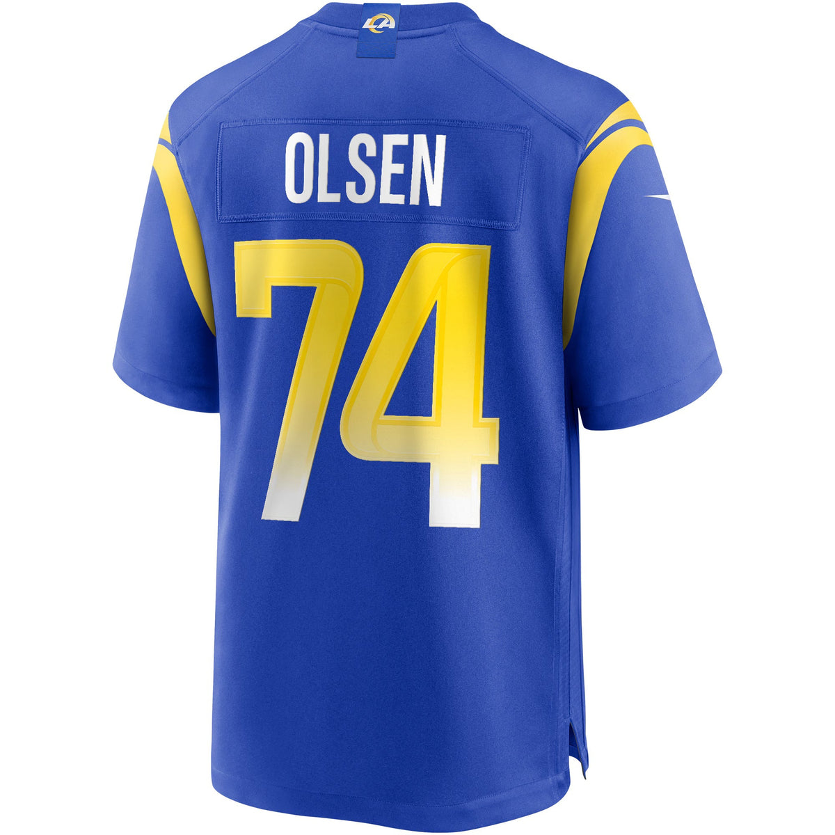 Los Angeles Rams Merlin Olsen Royal Game Retired Player Jersey