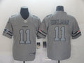 Men's New England Patriots Julian Edelman #11 Gray Game Jersey1