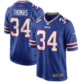 Buffalo Bills Thurman Thomas Royal Game Retired Player Jersey