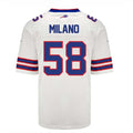 B.Bills #58 Matt Milano Game Jersey - White Stitched American Football Jerseys