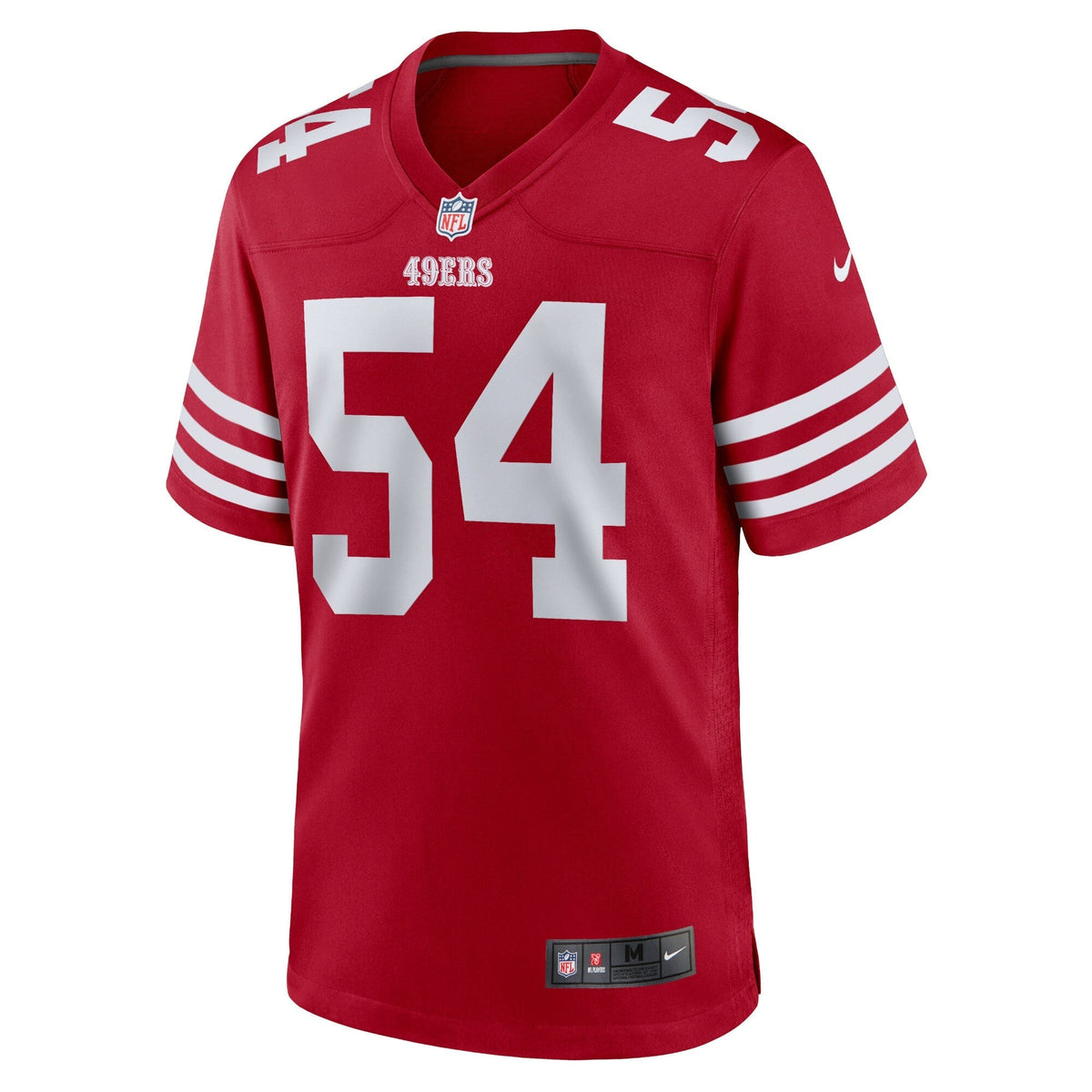 San Francisco 49ers Fred Warner Scarlet Team Game Player Jersey