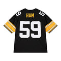 P.Steelers #59 Jack Ham Player Black Limited/Replica Stitched American Football Jerseys