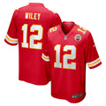 Kansas City Chiefs Jared Wiley Red Game Jersey