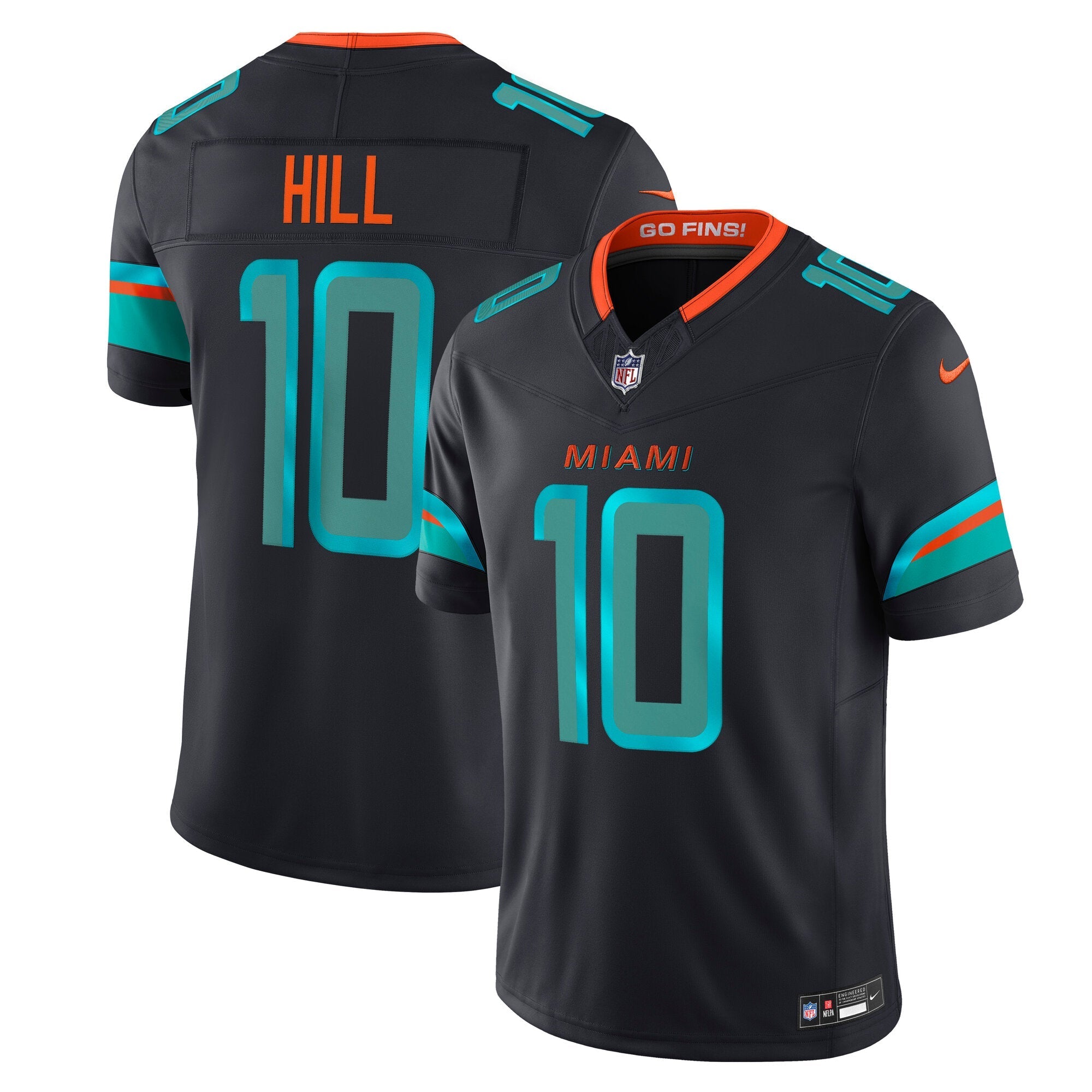 Miami Dolphins Tyreek Hill Pitch Blue 2025 Rivalries Collection Limited Jersey