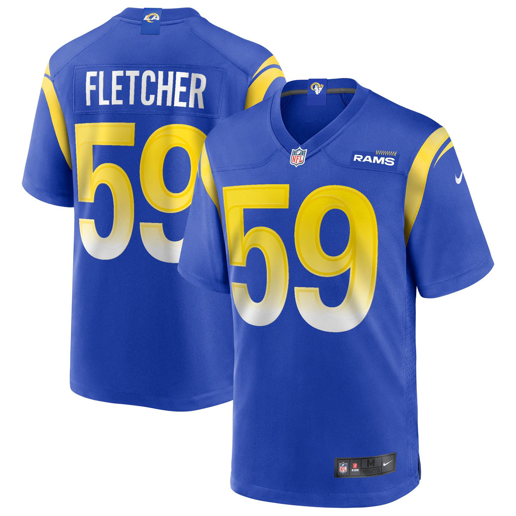 Los Angeles Rams London Fletcher Royal Game Retired Player Jersey