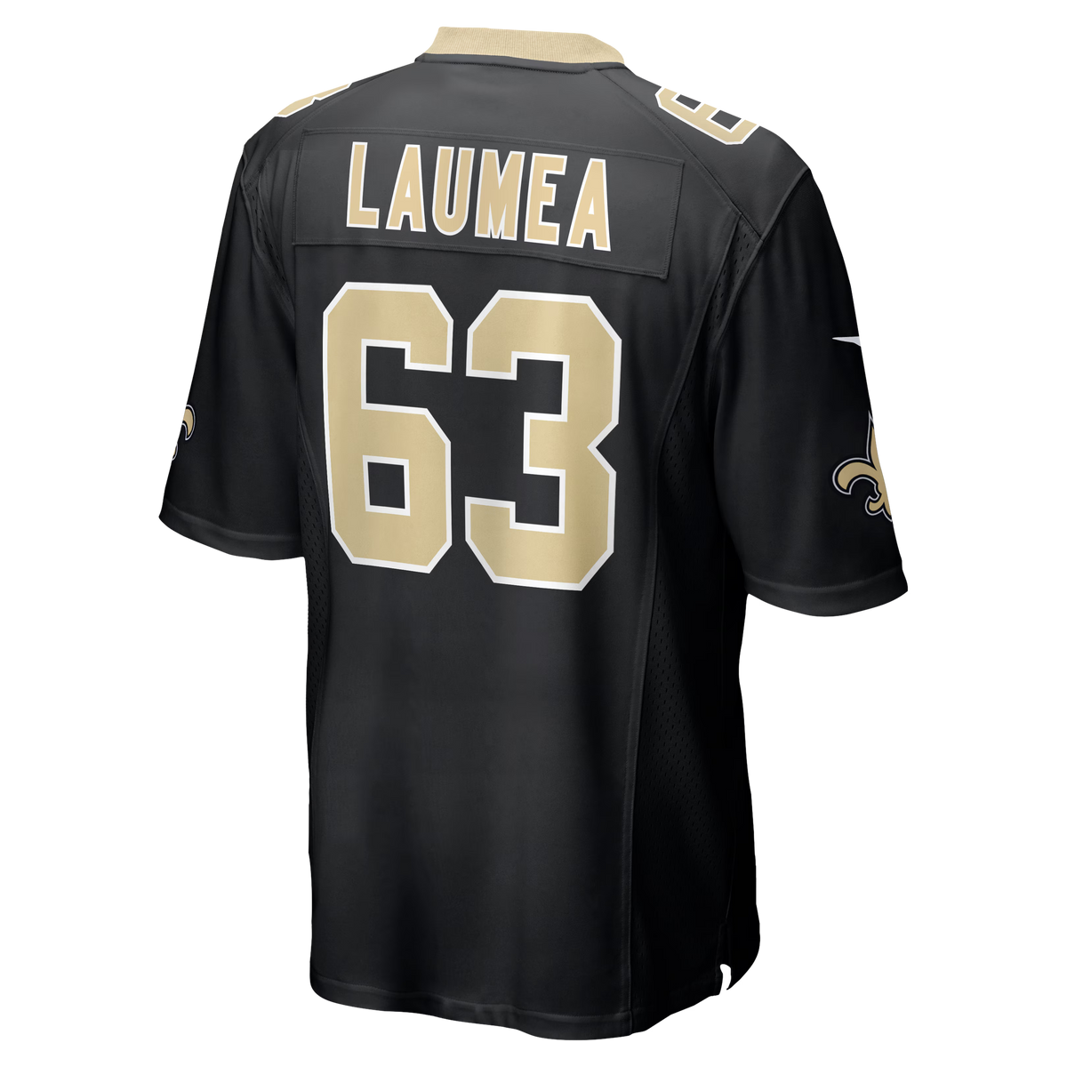 New Orleans Saints Sataoa Laumea Black Team Game Jersey