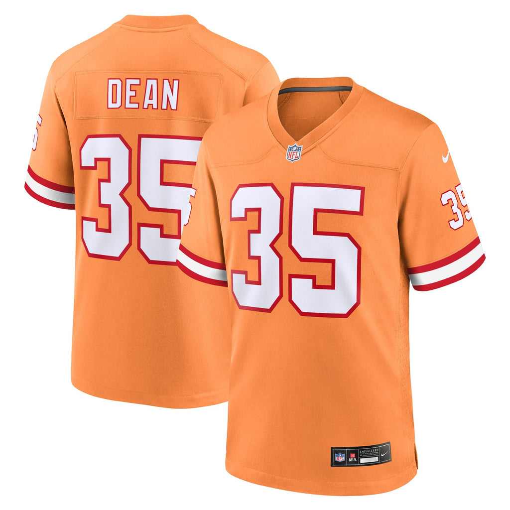 Tampa Bay Buccaneers Jamel Dean Orange Alternate Game Jersey