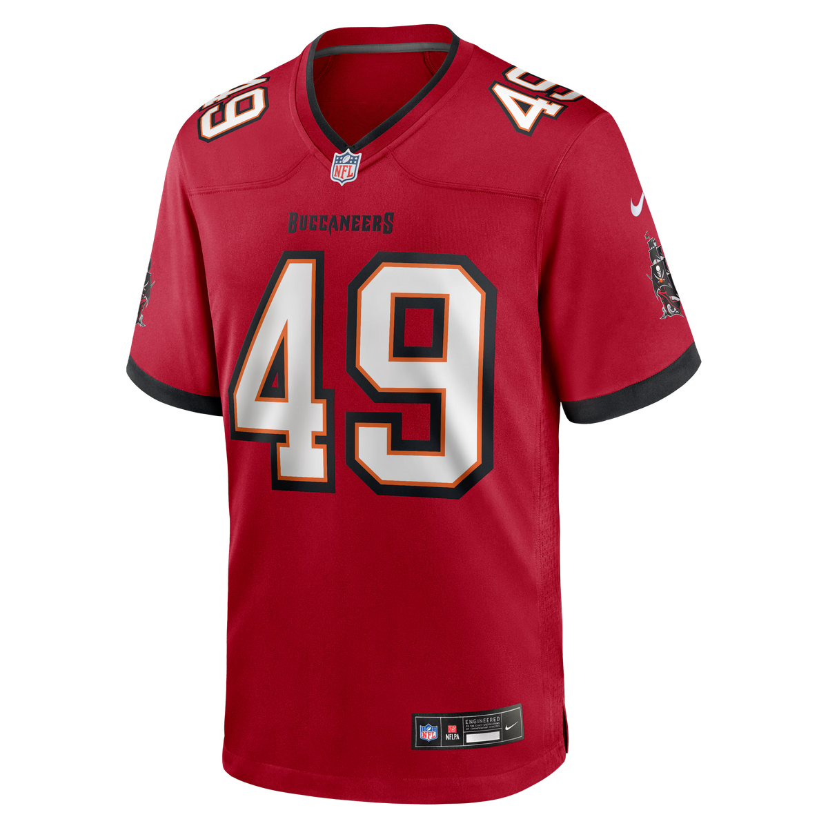 Tampa Bay Buccaneers Owen Wright Red Team Game Jersey