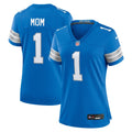 Detroit Lions Number 1 Mom Blue Game Jersey