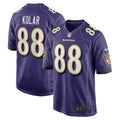 Baltimore Ravens Charlie Kolar Purple Player Game Jersey