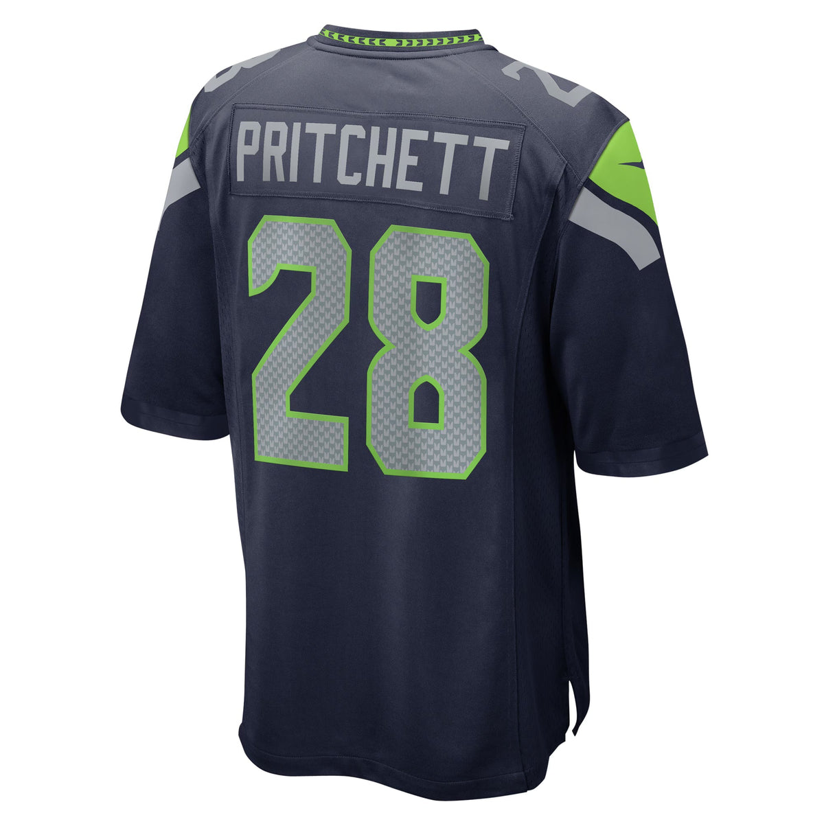 Seattle Seahawks Nehemiah Pritchett College Navy Game Jersey