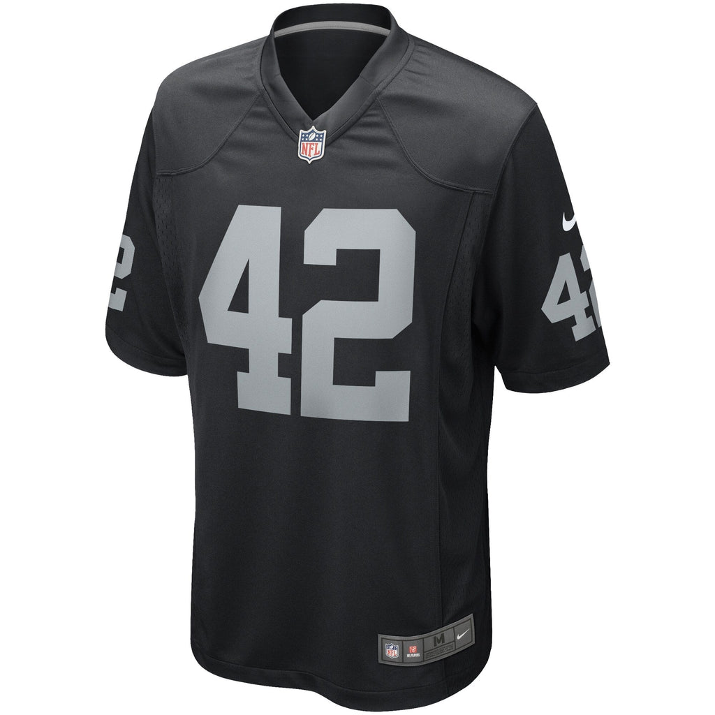 Las Vegas Raiders Ronnie Lott Black Game Retired Player Jersey