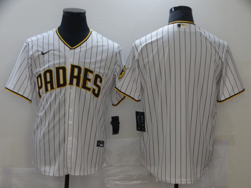 Men's San Diego Padres White Home Blank Replica jersey