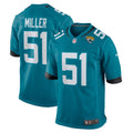 Jacksonville Jaguars Ventrell Miller Teal Game Jersey
