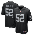 Las Vegas Raiders Elandon Roberts Black Team Game Jersey