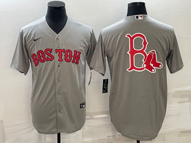 Men's Boston Red Sox Gray Alternate Replica Player jersey