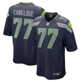Seattle Seahawks Bryce Cabeldue College Navy Team Game Jersey