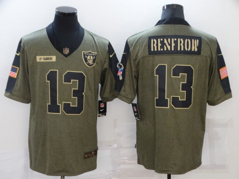 Men's Las Vegas Raiders Hunter Renfrow #13 Brown Game Jersey1