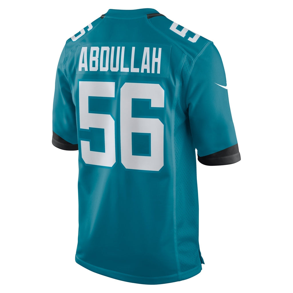 Yasir Abdullah Jacksonville Jaguars Nike Team Game Jersey -  Teal