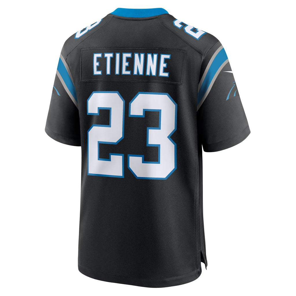 Carolina Panthers Trevor Etienne Black Team Game Jersey