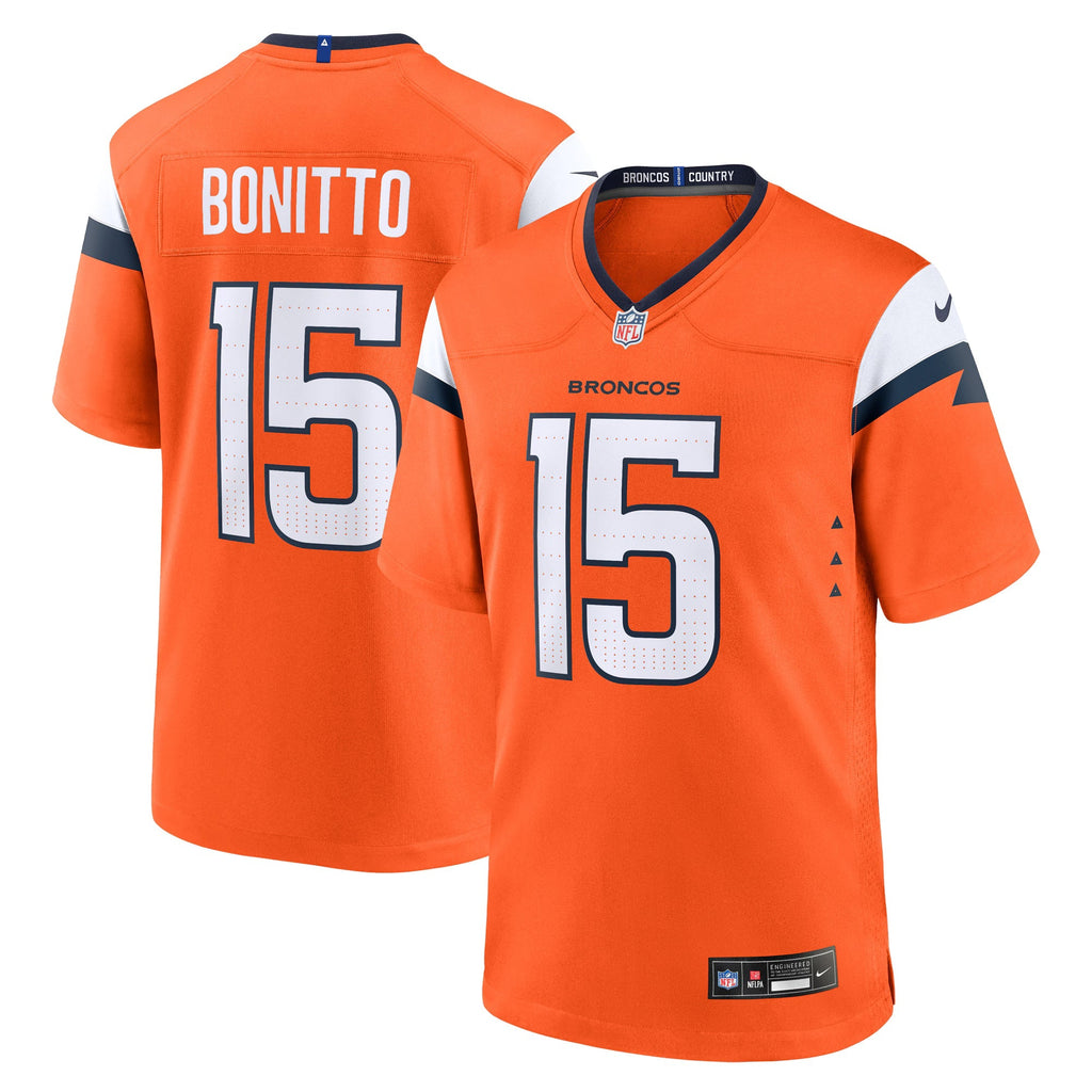 Denver Broncos Nik Bonitto Orange Team Game Jersey