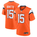 Denver Broncos Nik Bonitto Orange Team Game Jersey