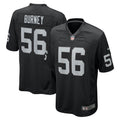 Las Vegas Raiders Amari Burney Black Team Game Jersey