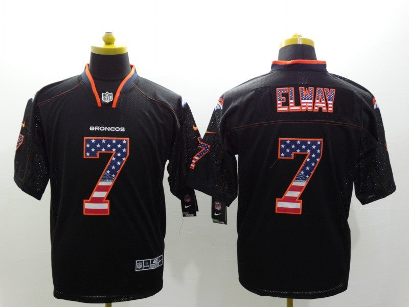 Men's Denver Broncos John Elway #7 Black Game Jersey1
