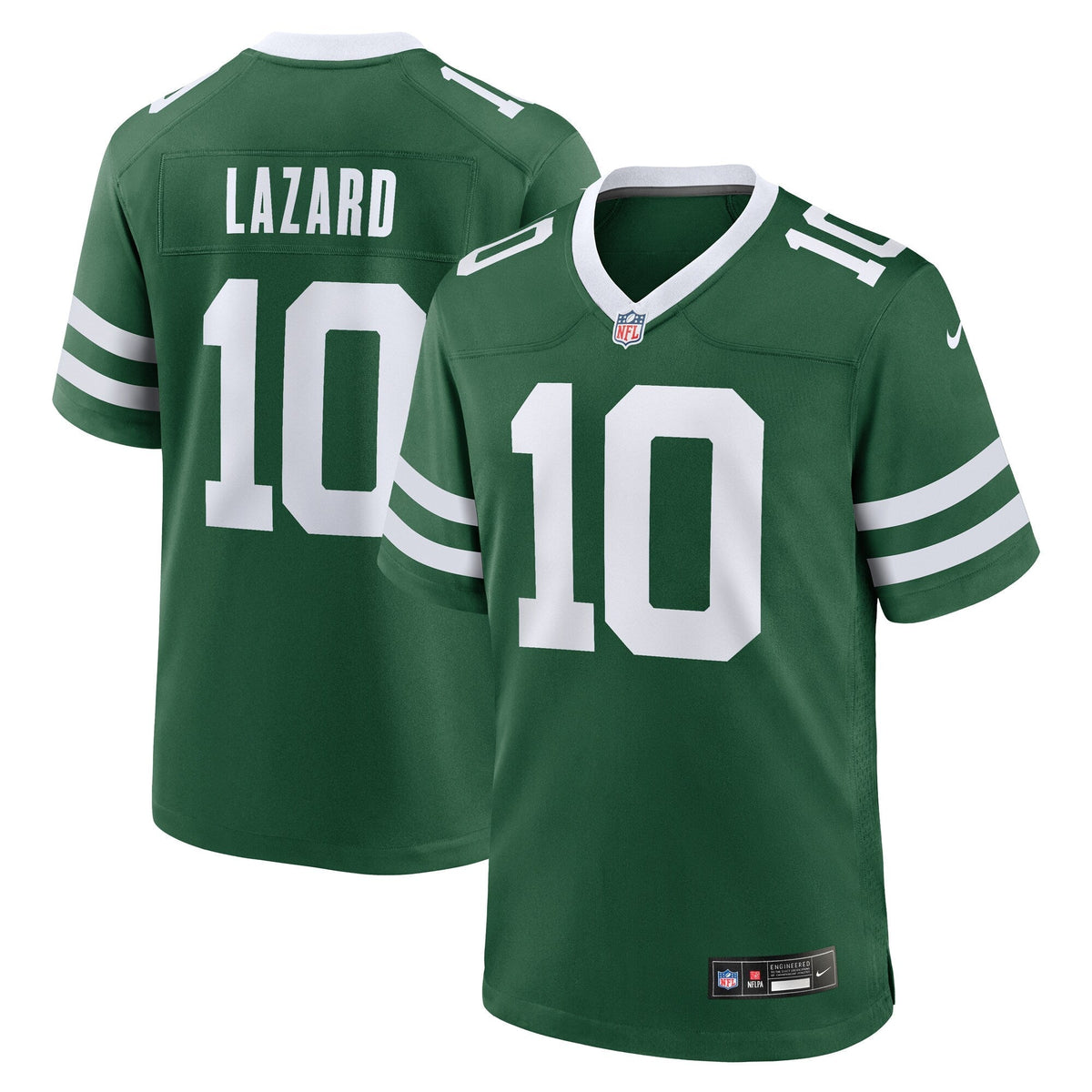 Allen Lazard New York Jets Nike Team Game Jersey - Legacy Green