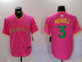 Men's San Diego Padres Jackson Merrill #3 Pink Replica Player jersey