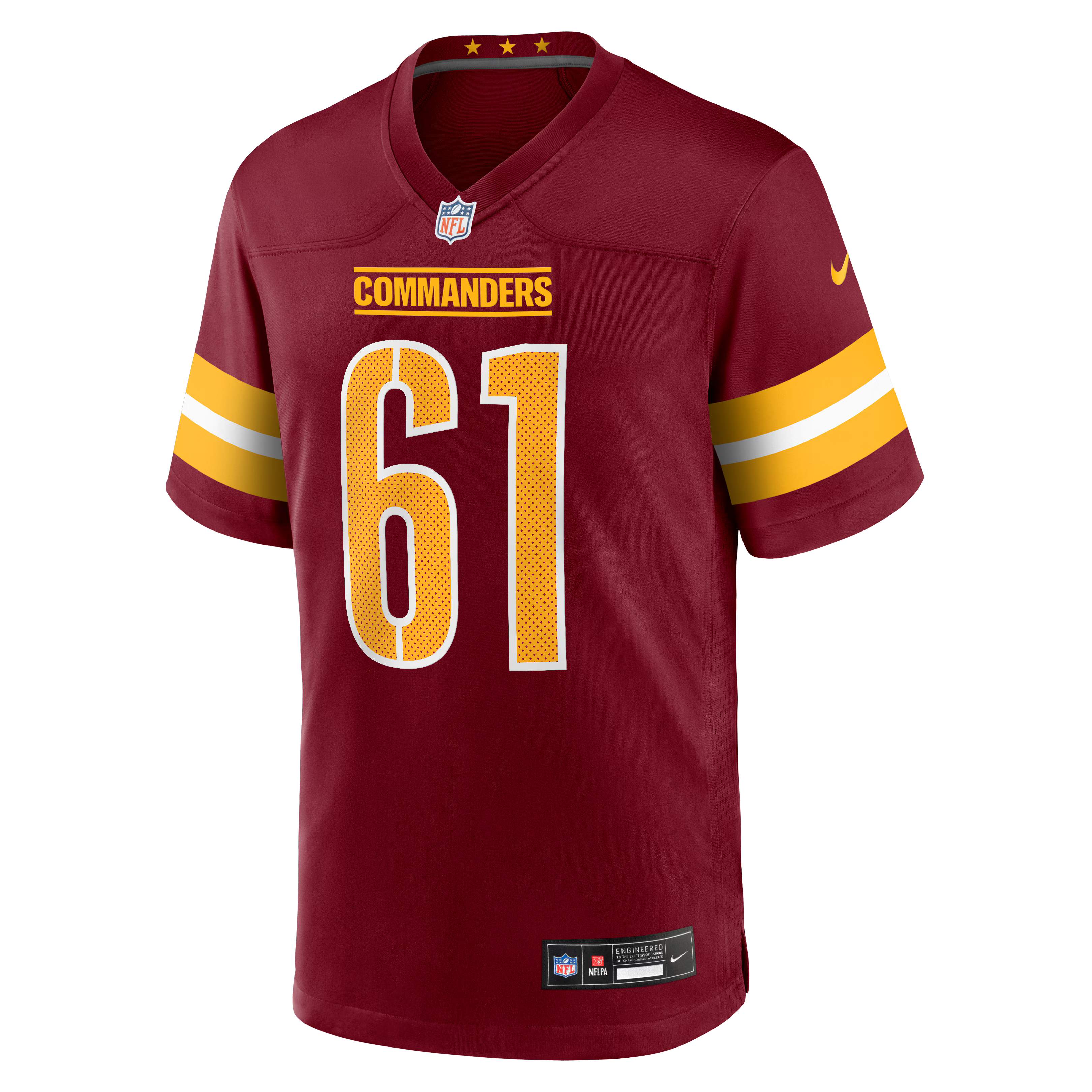 Washington Commanders Tyler Cooper Burgundy Team Game Jersey