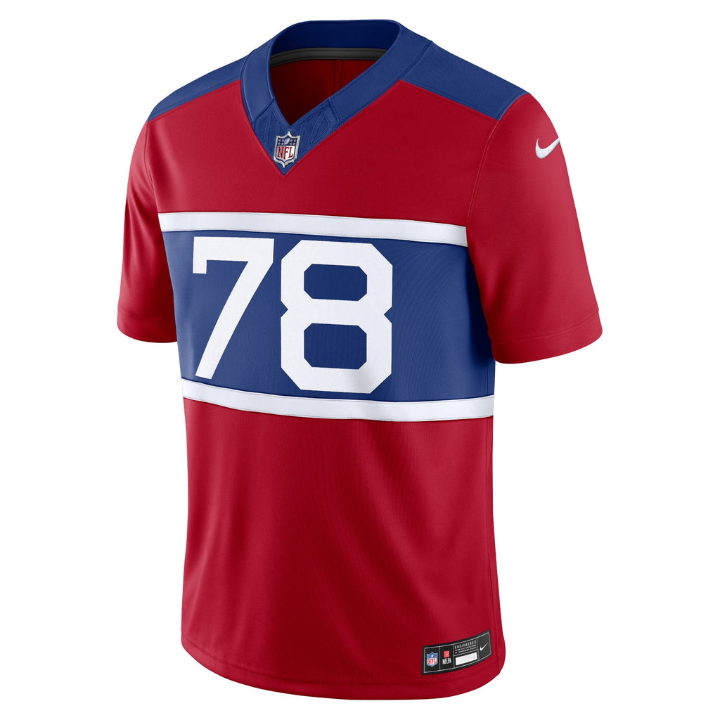 New York Giants Andrew Thomas Century Red Alternate Vapor F.U.S.E. Limited Jersey