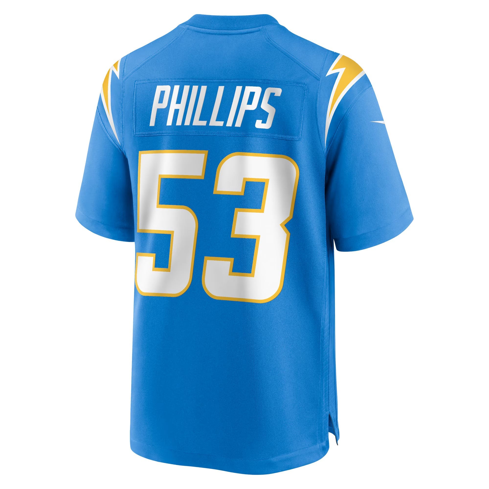 Los Angeles Chargers Del'Shawn Phillips Powder Blue Team Game Jersey