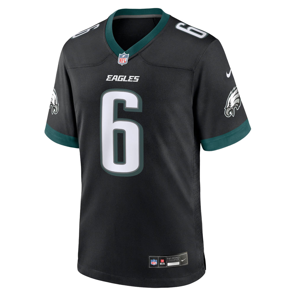 Philadelphia Eagles DeVonta Smith Black Alternate Game Jersey