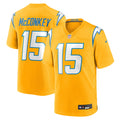 Los Angeles Chargers Ladd McConkey Gold Alternate Charger Power Game Player Jersey