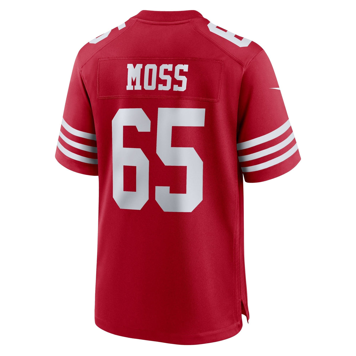 San Francisco 49ers Drew Moss Scarlet Team Game Jersey