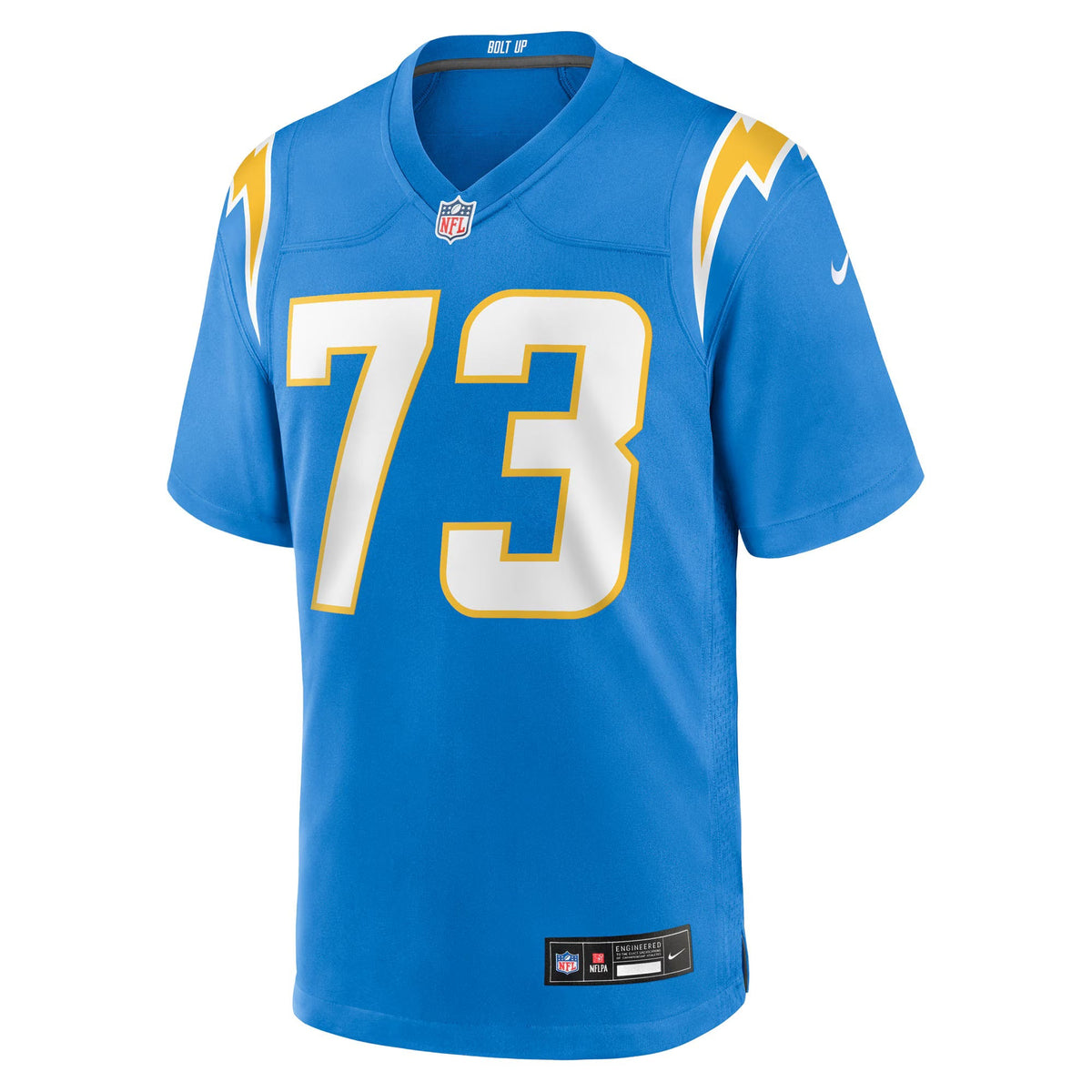 Los Angeles Chargers Mekhi Becton Powder Blue Team Game Jersey