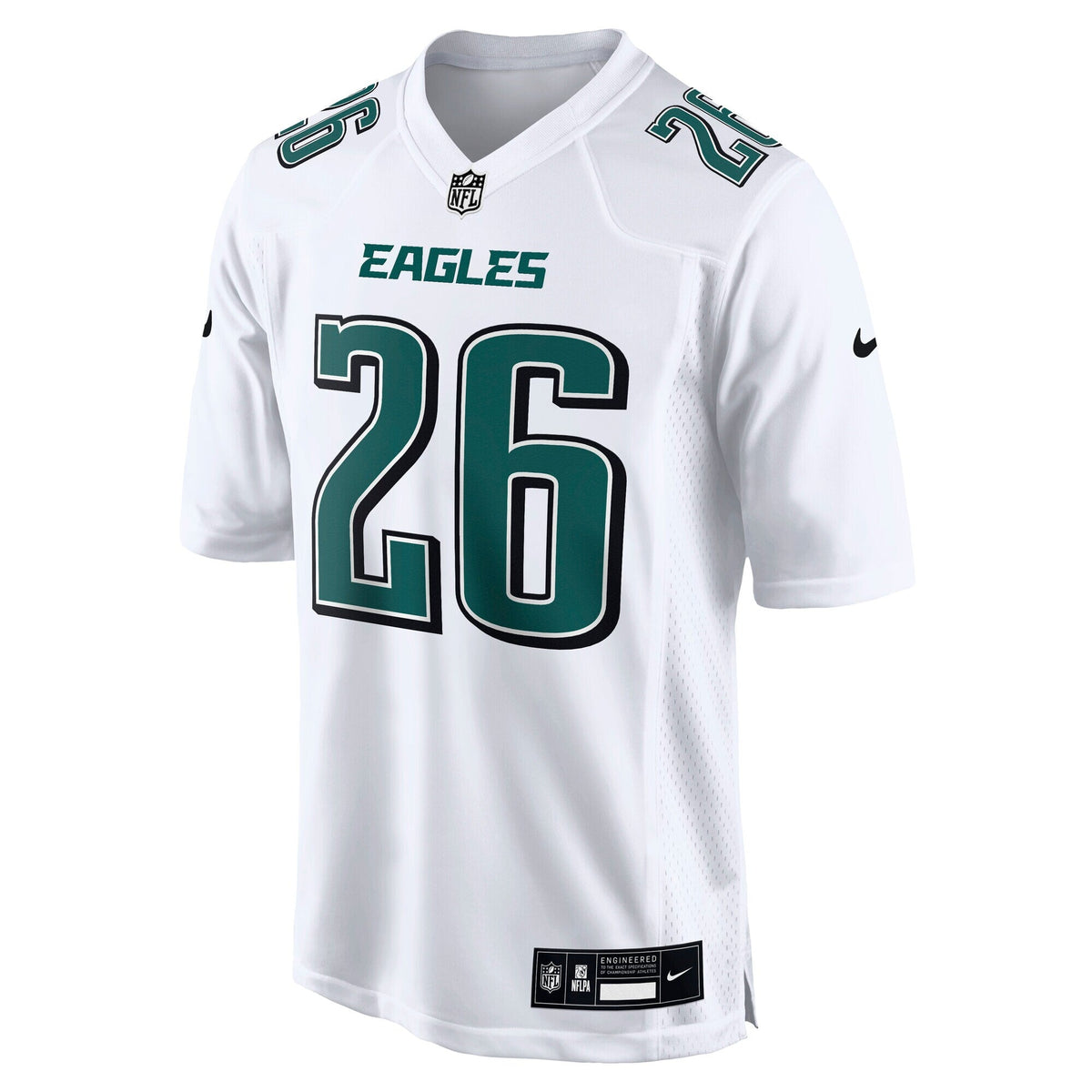 Philadelphia Eagles Saquon Barkley Tundra White Fashion Game Jersey