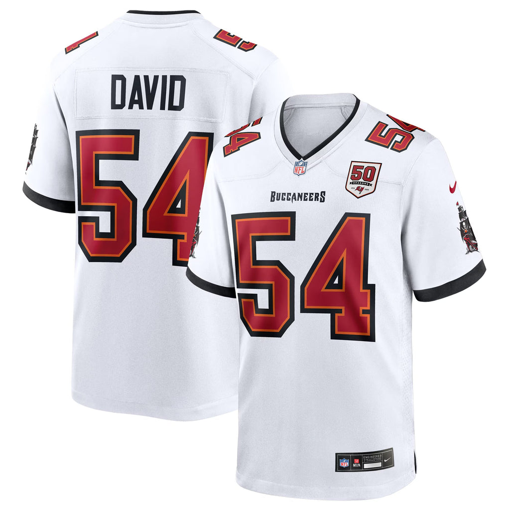 Tampa Bay Buccaneers Lavonte David White 50th Season White Game Jersey