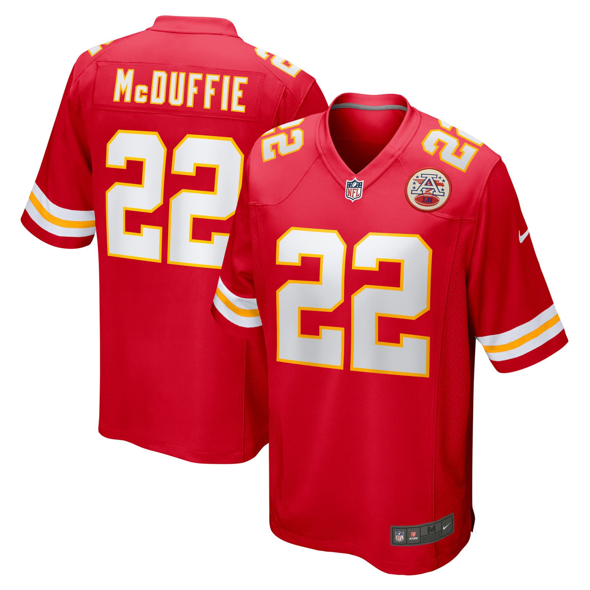 Kansas City Chiefs Trent McDuffie Red Game Jersey