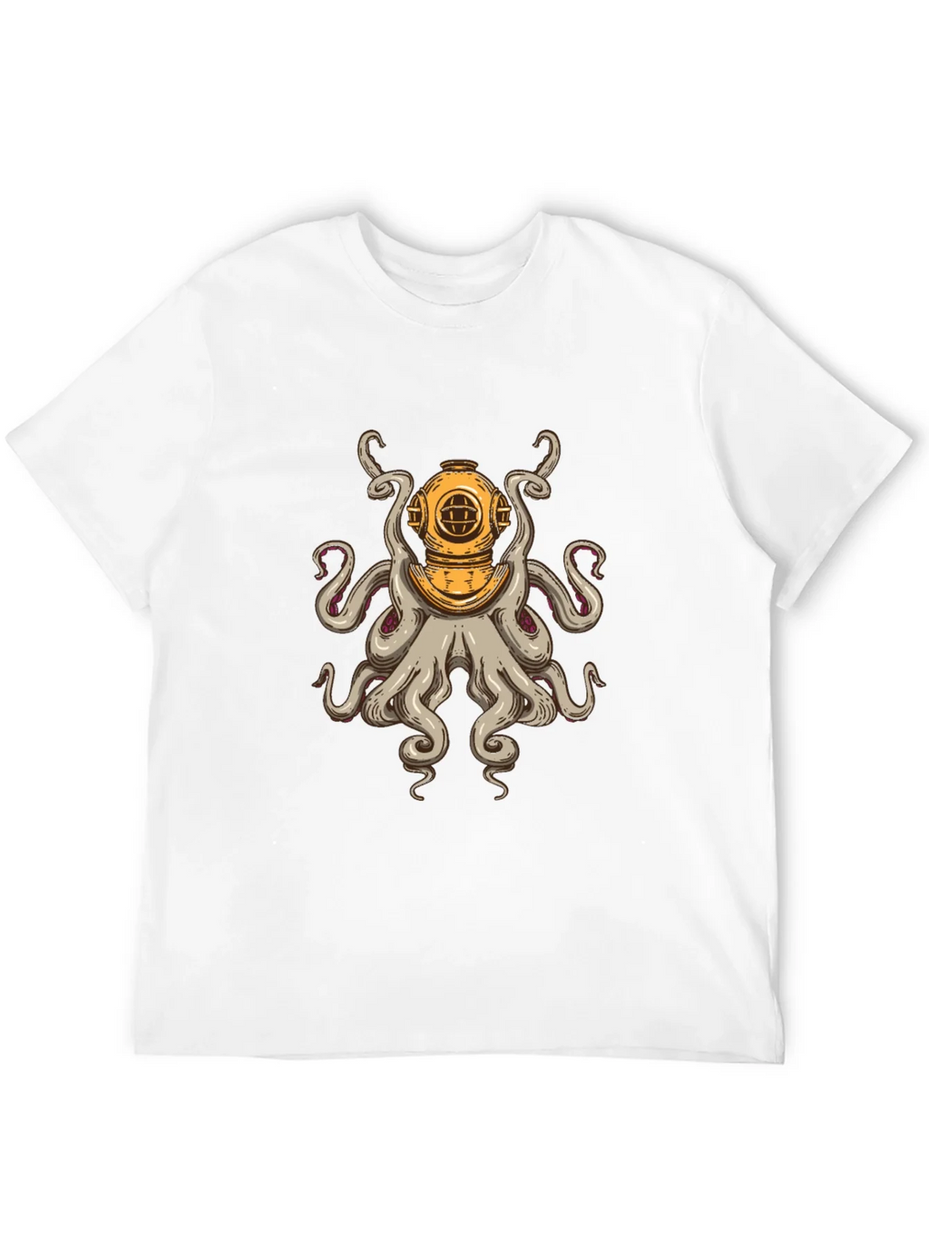 Diver Octopus T-Shirt - Unique Graphic Tee