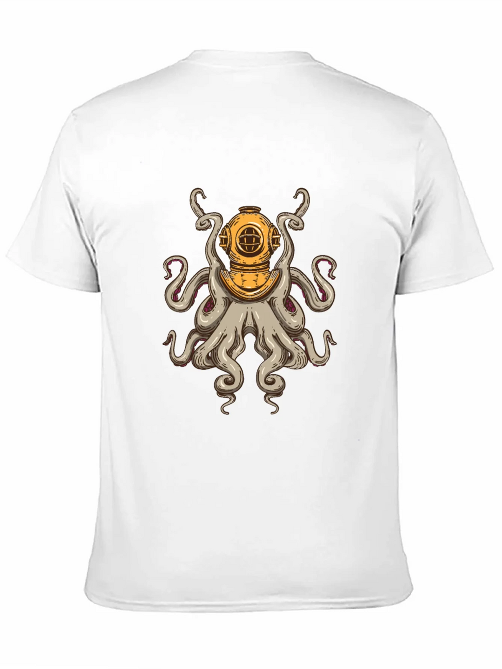 Diver Octopus T-Shirt - Unique Graphic Tee
