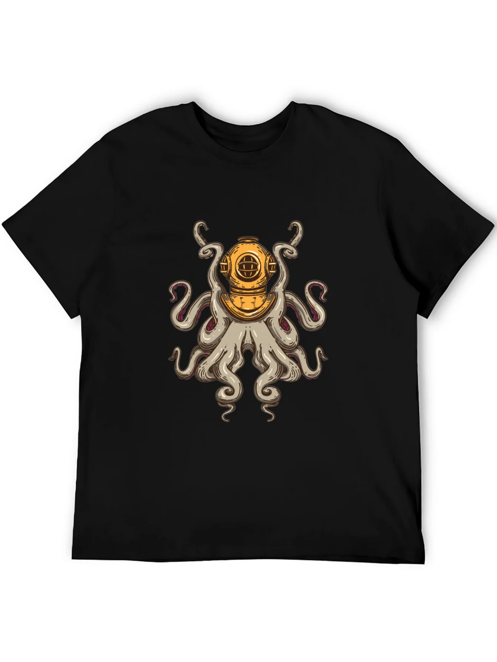 Diver Octopus T-Shirt - Unique Graphic Tee