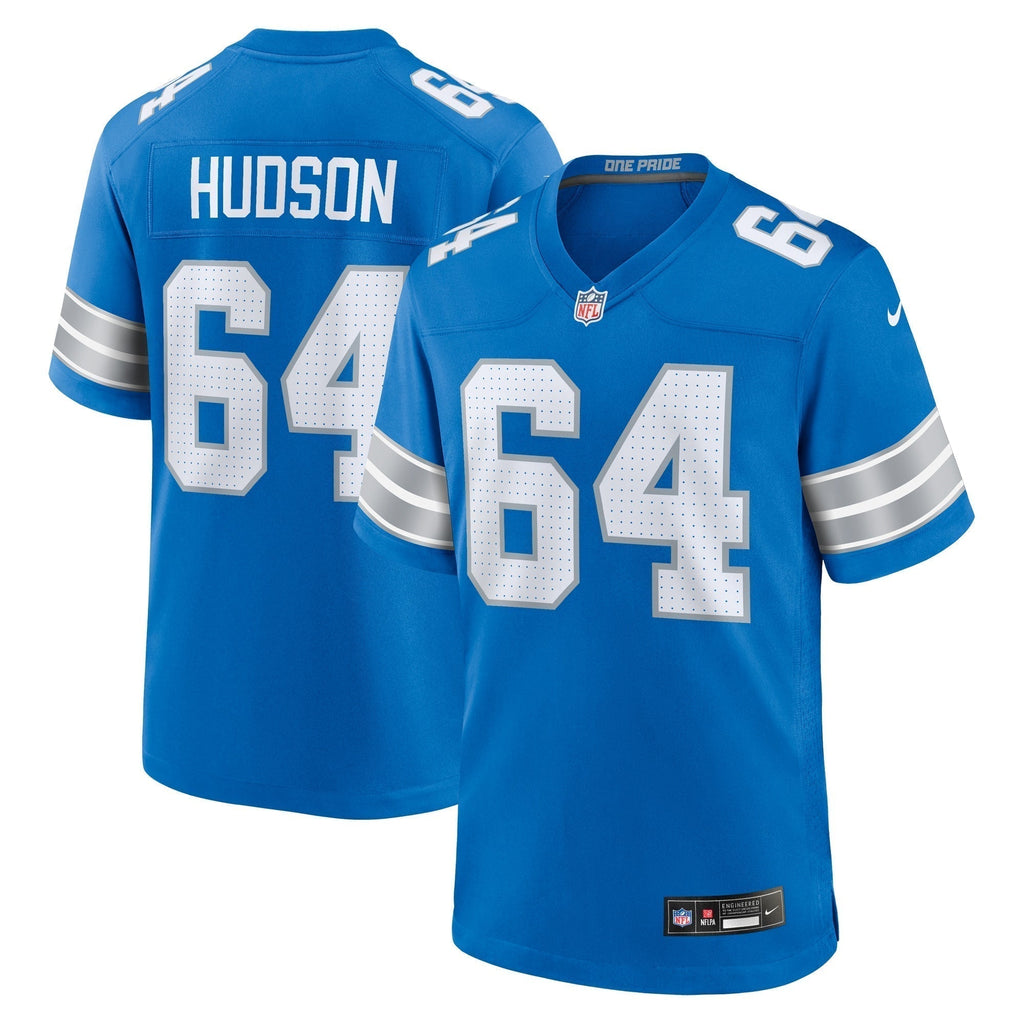 Bryan Hudson Detroit Lions Nike Game Jersey -  Blue