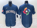 Men's 2023 World Baseball Classic Mexico Navy Alternate Game jersey
